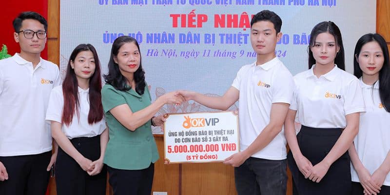 Các hoạt động đóng góp khác của OKVIP ủng hộ cho người dân ở địa phương