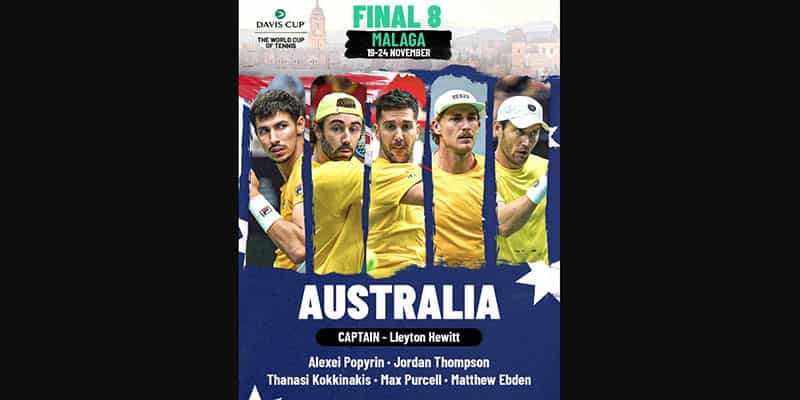 Danh sách 5 thành viên tuyển Úc hoàn toàn vắng bóng de Minaur